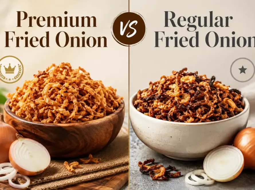Premium Fried Onion vs Regular Fried Onion