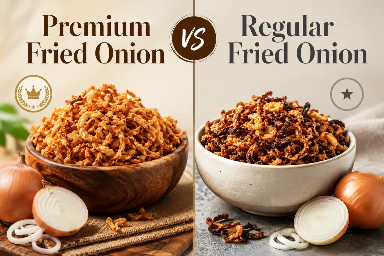 Premium Fried Onion vs Regular Fried Onion