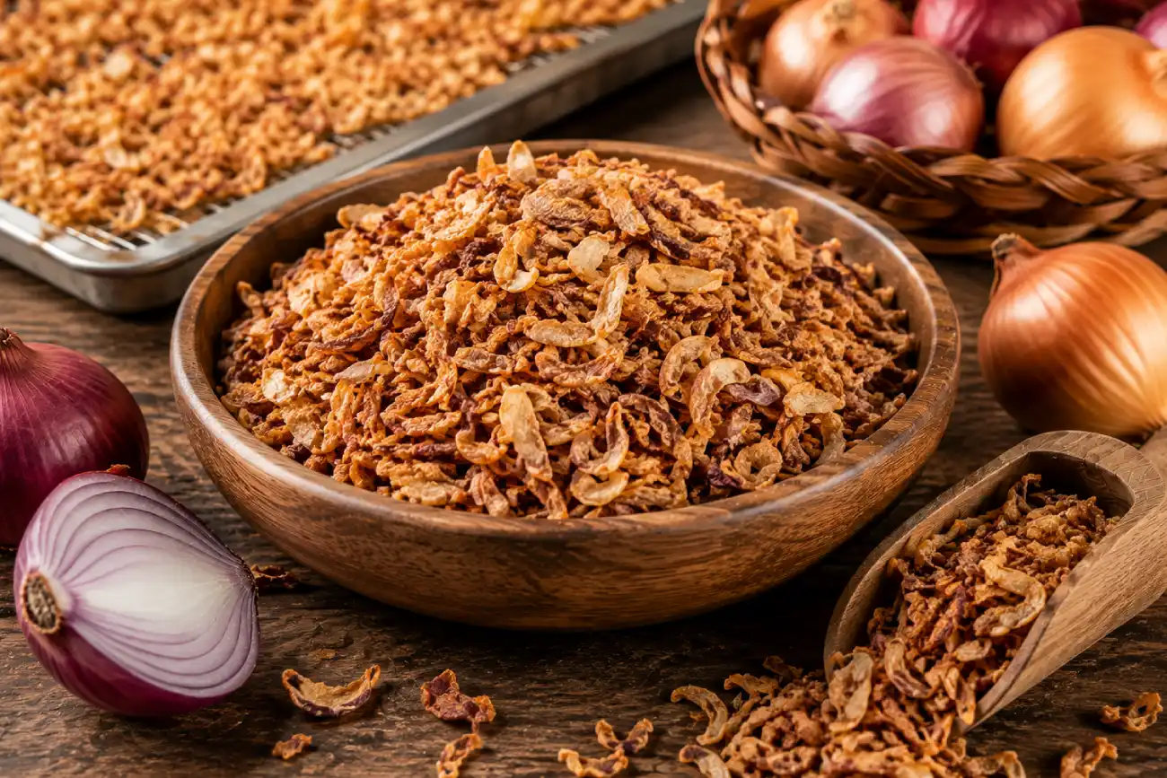 Shelf Life of Dehydrated Fried Onions