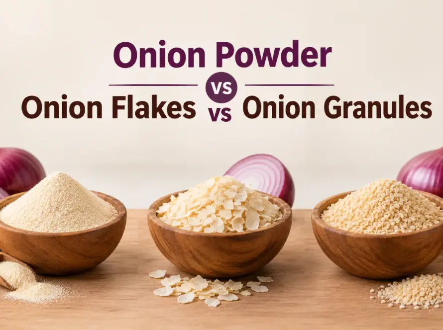 Onion Powder vs Onion Flakes vs Onion Granules